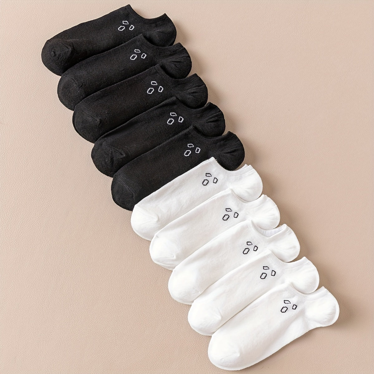 10 Pairs Cartoon Print Low Cut Ankle Socks Women's Stockings & Hosiery
