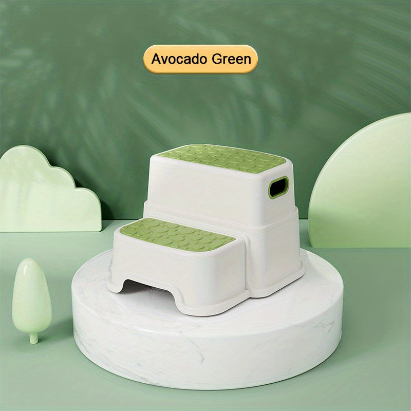 Anti Slip 2 Step Stool for Toilet Potty Training Bathroom Safe