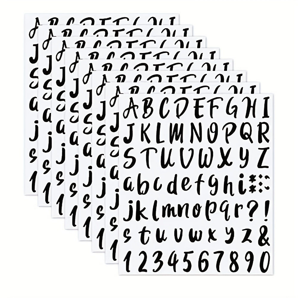 576-Piece Graduation Cap Vinyl Sticker Decals, Self-Adhesive Letters & Numbers
