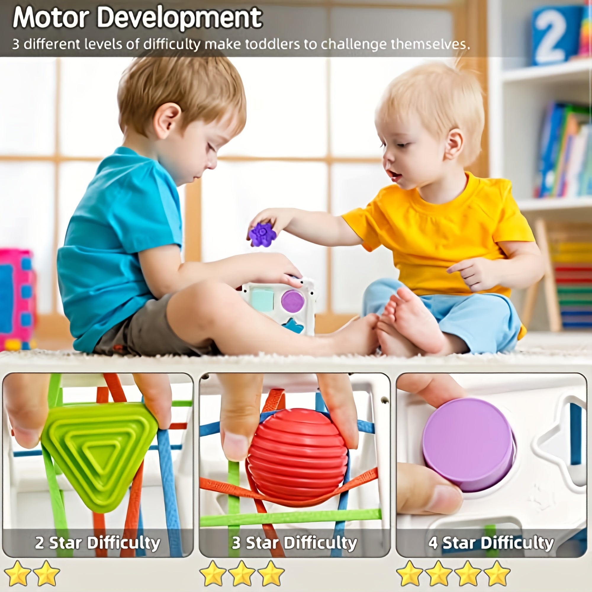 Montessori Shape Sorter Toy for 1 Year Olds