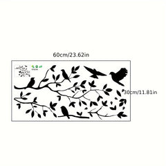 Branch Bird Sticker Waterproof Vinyl Wallpaper Wall Decoration 30 x 59