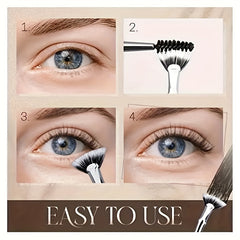 Mascara Fan Brush Wand for Lifted Effects and Smooth Application