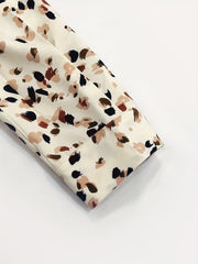  Casual Blouse Women's Plus Random Print Lantern Sleeve