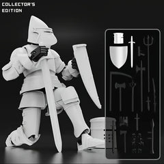 Mechanical Medieval Knight Toy Model Kit with Accessories