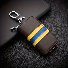 Car Key Bag Three Stripe Car Protection Case Zipper Wallet