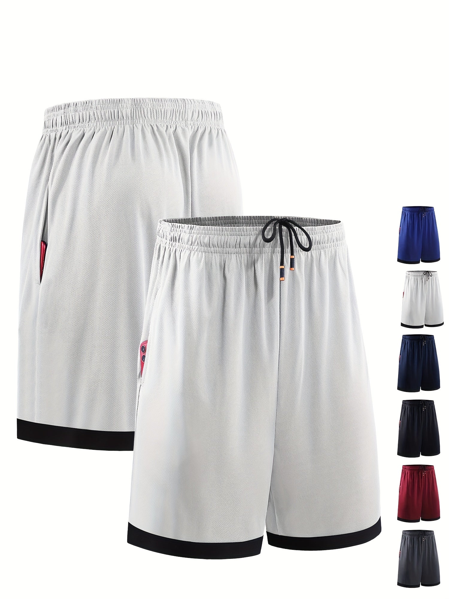 Men's Basketball Shorts Running Marathon Loose Capris Large Casual Mesh