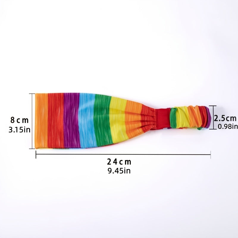 Rainbow Stripes Sports Headband LGBT Pride Love Is Love Sweatband