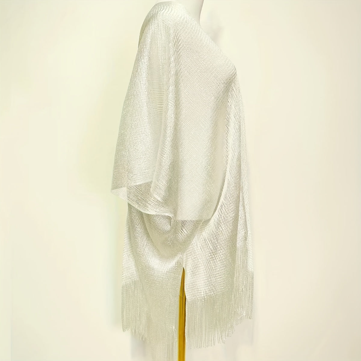 Glitter Fringe Trim Scarf Shawl Wrap Head Wrap Gift For Mom