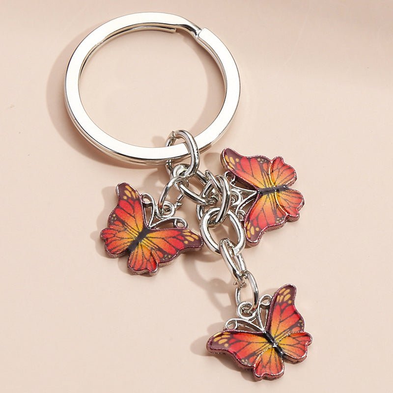 Colorful Butterfly Car Keychain