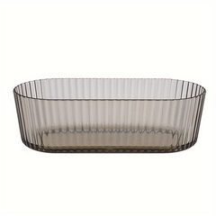 Small Fresh Striped Glass Fruit Bowl Snack Plate Marine Storage Bowl