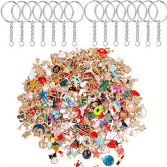 50pcs Enamel Charm Pendants for Jewelry Making DIY Crafts