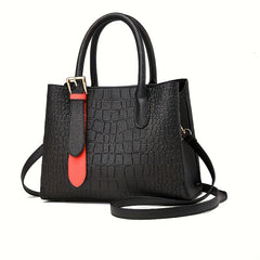 Crocodile Pattern Tote Bag Handbag for Daily Commute