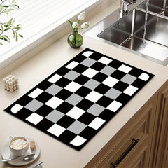 Silicone Drying Mat Moisture-proof Absorbent Pad Flower Pattern