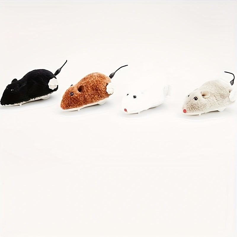 Cat Plush Mouse Interactive Toy Exerciser For Indoor Kitten