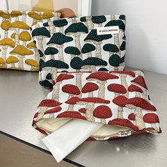 Mushroom Print Makeup Storage Pouch & Toiletry Organizer