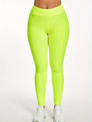 Solid High Waist Skinny Leggings Women's Clothing