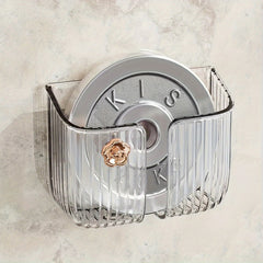 Bathroom Comb Storage Shelf Wall-Mounted Multifunctional Razor Storage Tube
