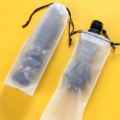 Matte Transparent Umbrella Storage Bag Drawstring Case Portable Organizer