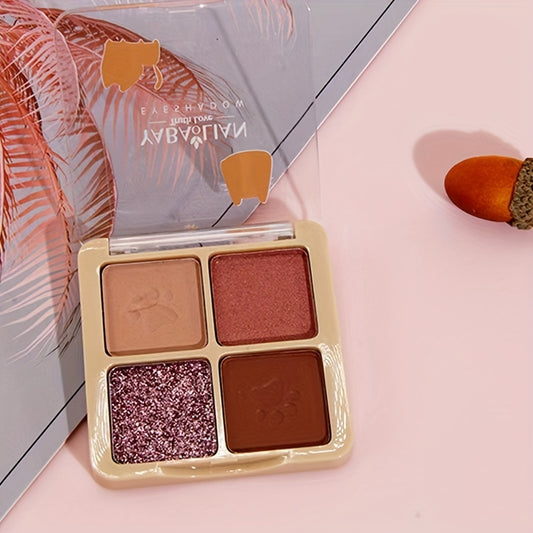 Cat Paw Eyeshadow Palette Pearly Matte Blendable Cosmetics