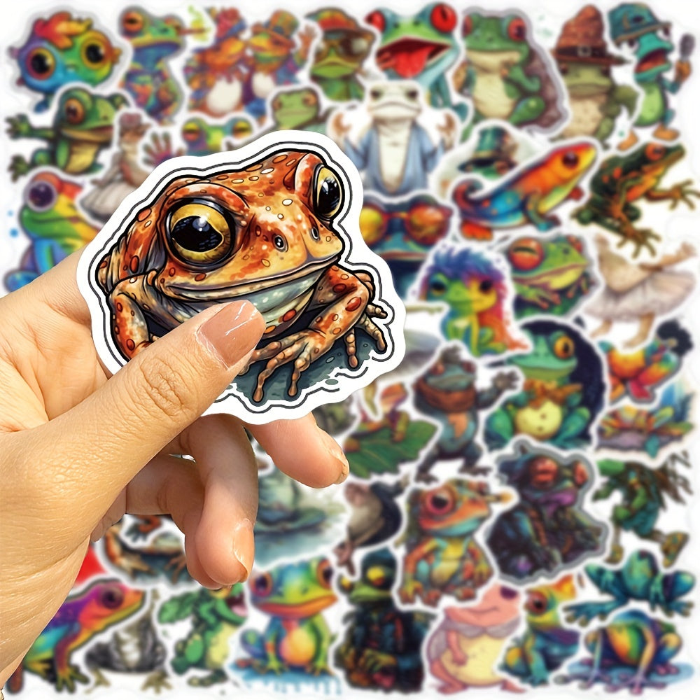 50pcs Frog Love Doodle Stickers Waterproof Decals DIY Guitar Luggage Decoration