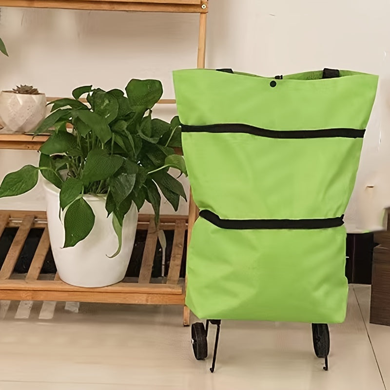 Portable Folding Shopping Cart Lightweight with Wheels