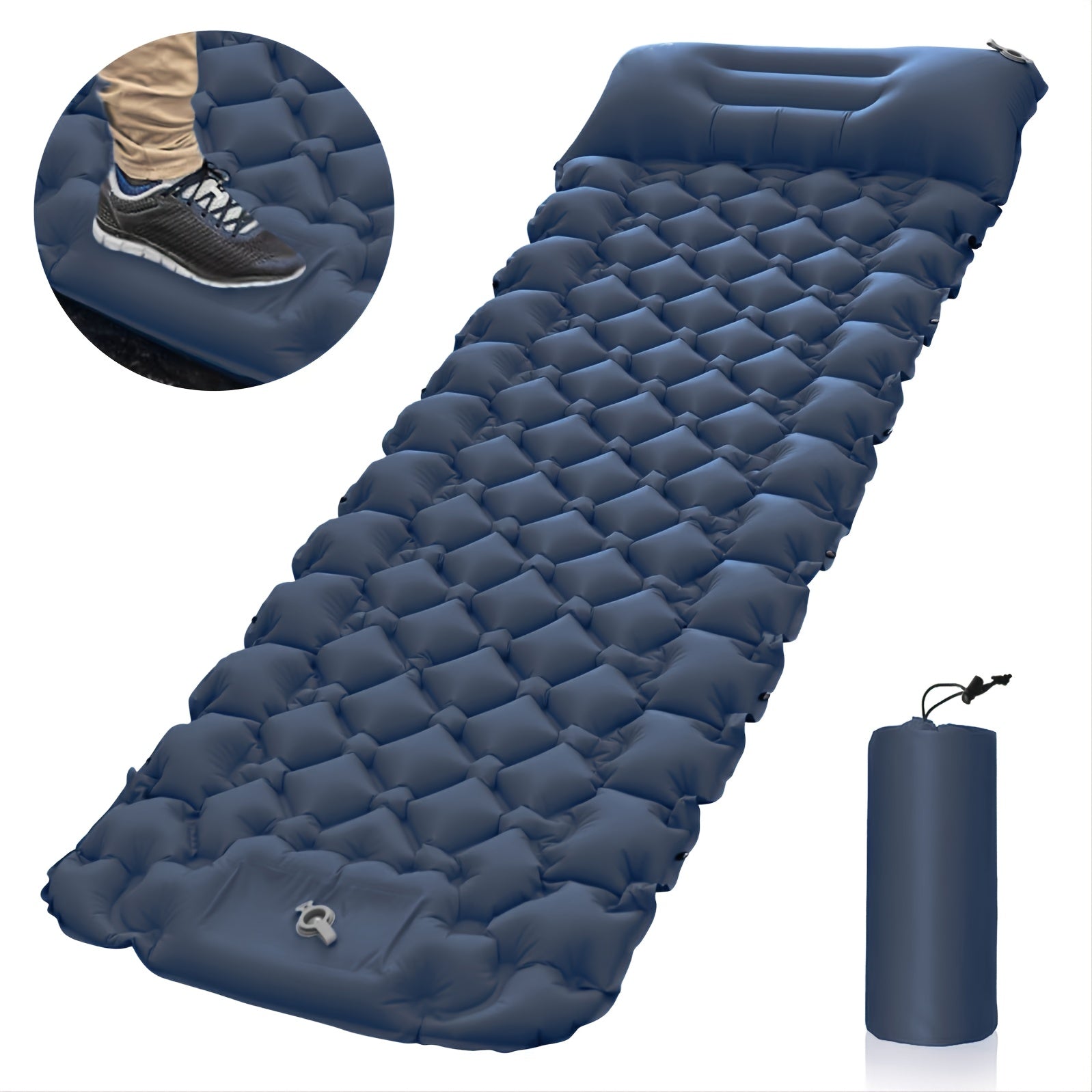 Ultralight TPU Camping Sleeping Pad with Air Pump & Pillow