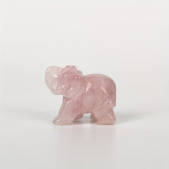Green Aventurine Jade Stone Crystal Elephant Decoration