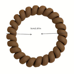 Matte Spiral Hair Tie Ponytail Hair Accessories