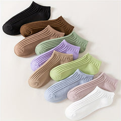 10 Pairs Soft & Lightweight Ankle Socks Women's Stockings