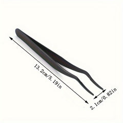 Stainless Steel Eyelashes Applicator Tool Eyelash Extension Tweezers