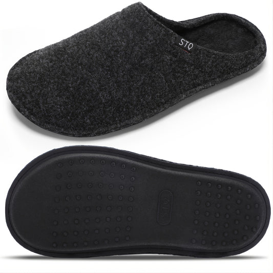 Women's Plush Home Slippers Solid Indoor Slides