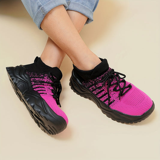 Women's Mesh Breathable Chunky Running Shoes Lightweight Travel Shoes