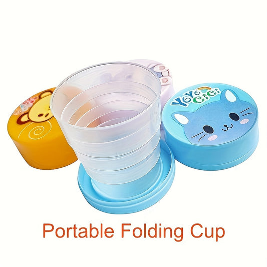 Cartoon Retractable Water Cup Portable Mini Cup for Outdoor Travel