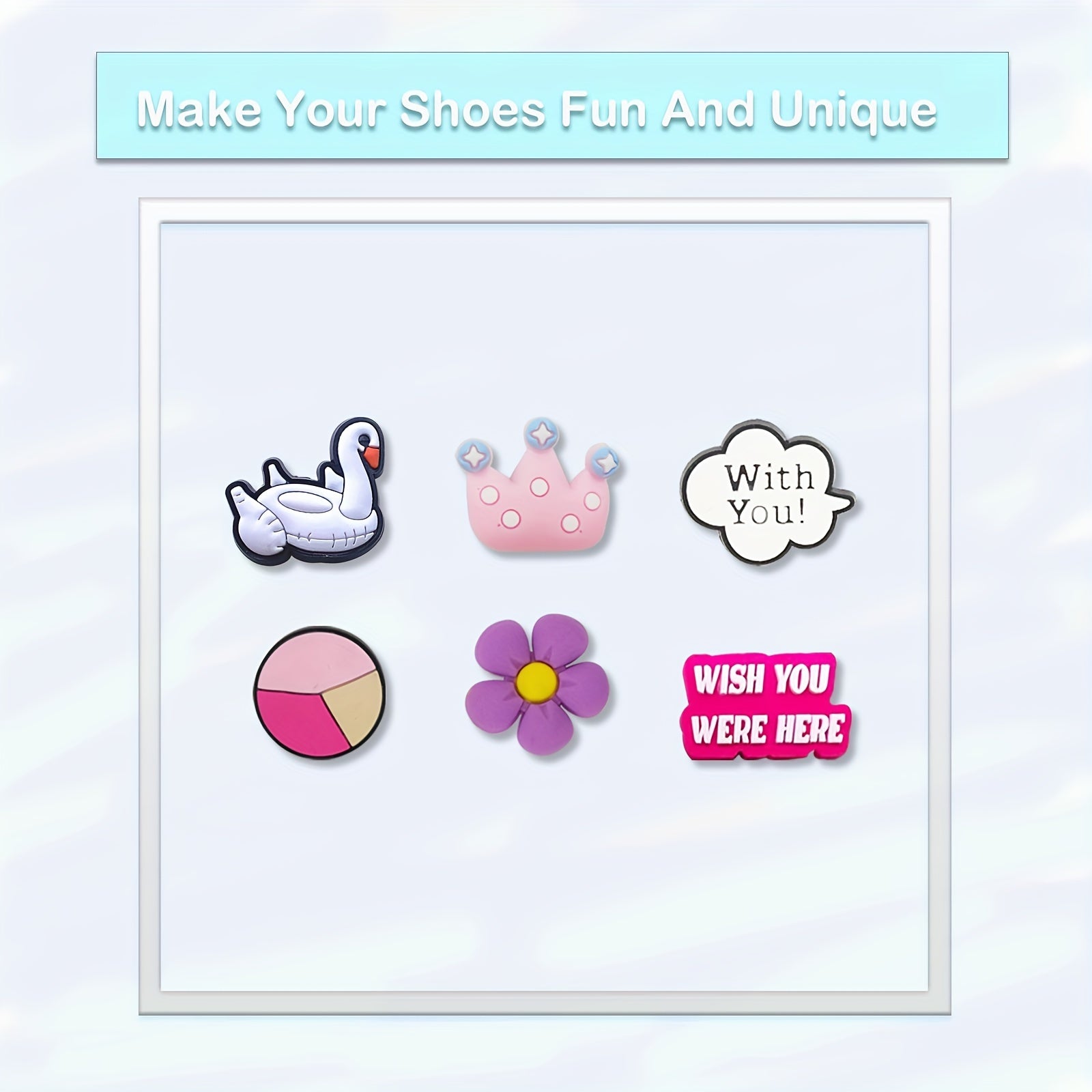 100Pcs Cartoon Shoe Charms For Clogs Garden Shoes
