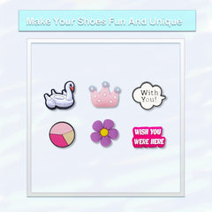 100Pcs Cartoon Shoe Charms For Clogs Garden Shoes