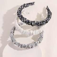Floral Print Ruched Headband Set