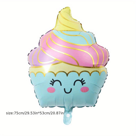 Summer Dessert Candy Ice Cream Aluminum Film Balloon