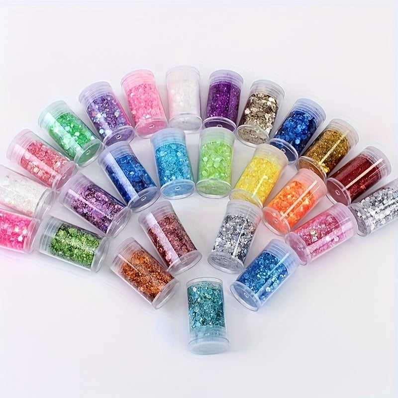 45 Colors Holographic Glitter Mix Sequins for Cosmetic Face Body Nail Art