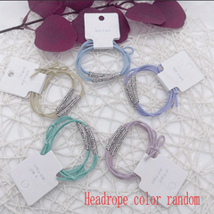 2pcs Cartoon Hair Band High Elastic Hair Loop