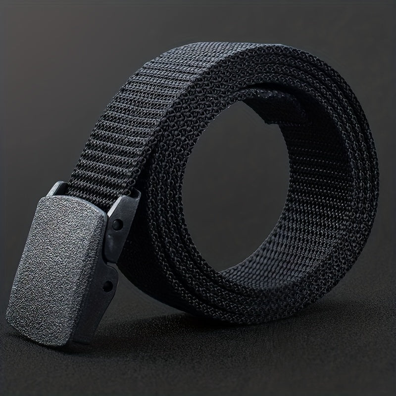 Men's Tactical Belt 24inch Nylon Waist Belt Plastic Buckle