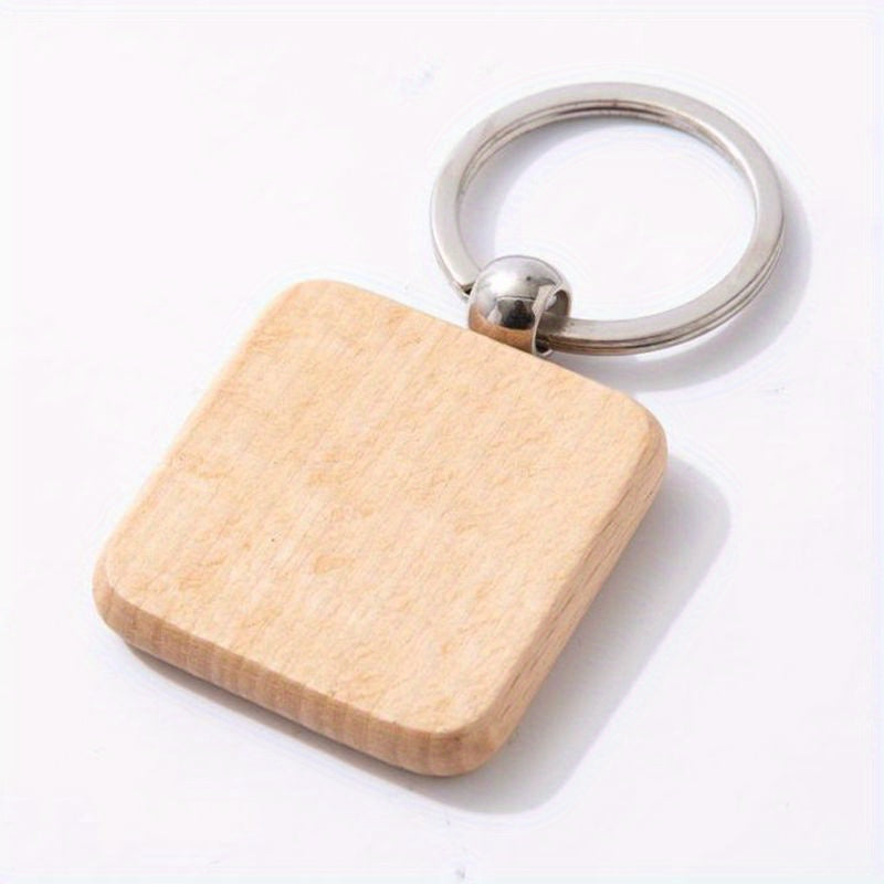 Beech Wood Key Chain Small Creative Gift For Men