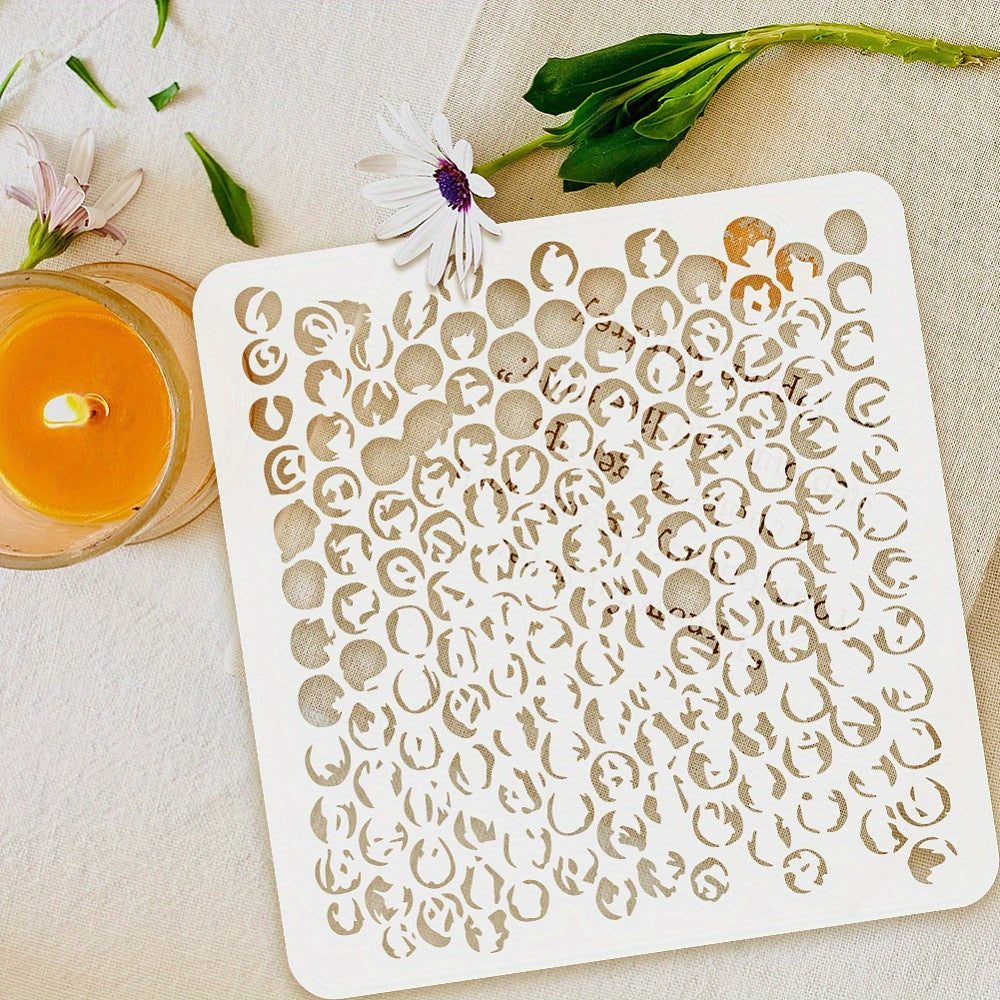 AHandMaker Reusable PET Drawing Stencil Kit for DIY Crafts 30x30cm