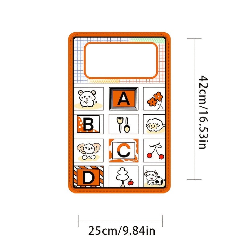 2pcs Interactive Foldable Time Mirror Toy Early Education Floor Game