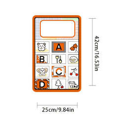 2pcs Interactive Foldable Time Mirror Toy Early Education Floor Game