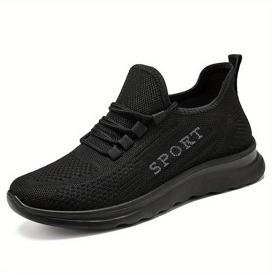Soft Thick Bottom Mesh Breathable Woven Shoes Non Slip Lightweight Comfortable