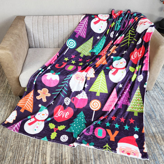 Soft Flannel Blanket Casual and Warm Outdoor Blanket