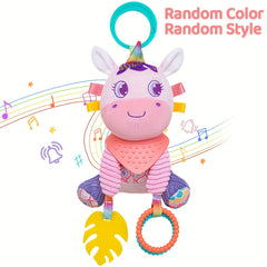 Colorful Spiral Rattle Toy for Kids with Rings