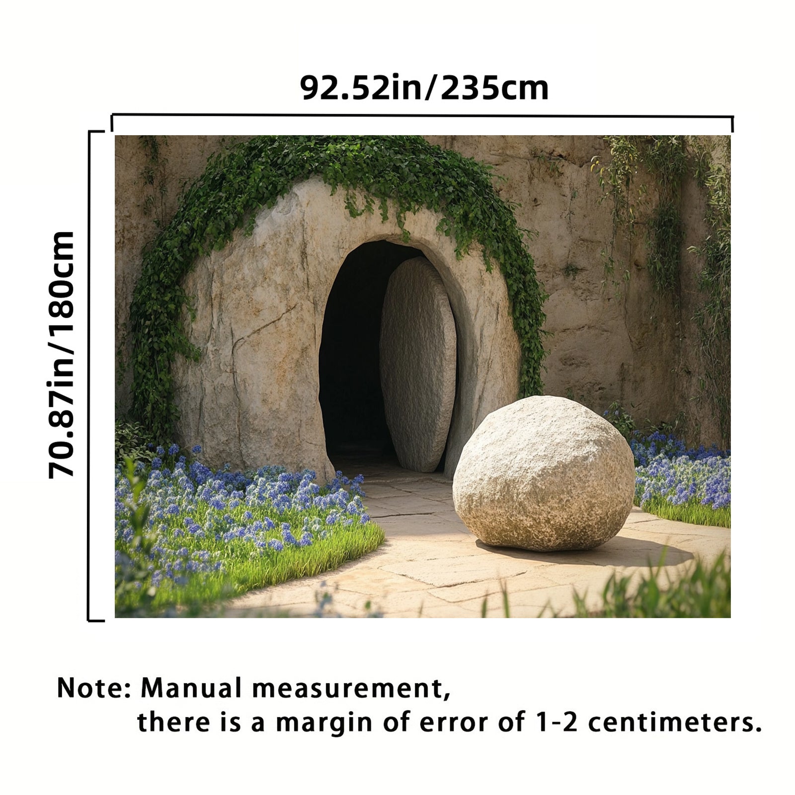 Polyester Jesus Tomb Backdrop for Christian Events