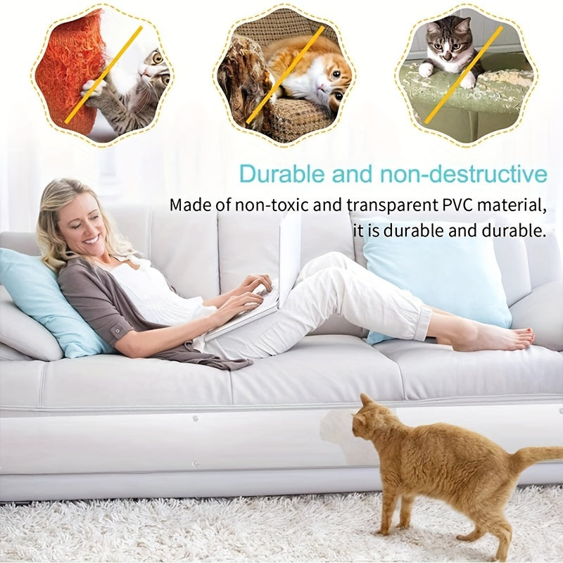 10pcs Heavy Duty Cat Scratch Deterrent Furniture Protectors