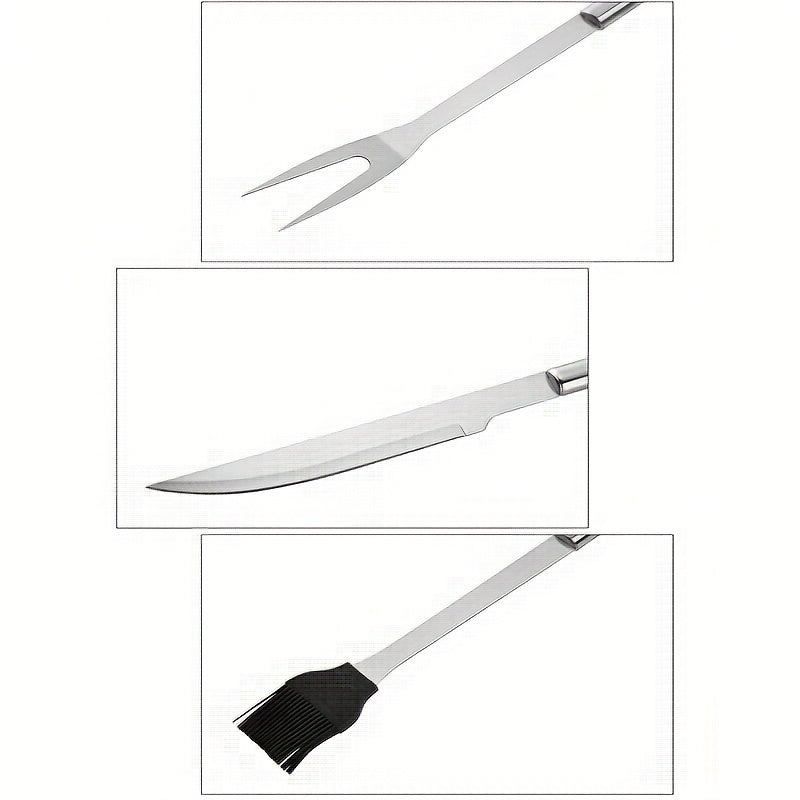 5pcs BBQ Set Outdoor Barbecue Kit with Storage Bag